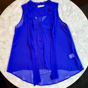 💙💜 S.Y.L.K Vibrant Purple/Blue Button Up Tann